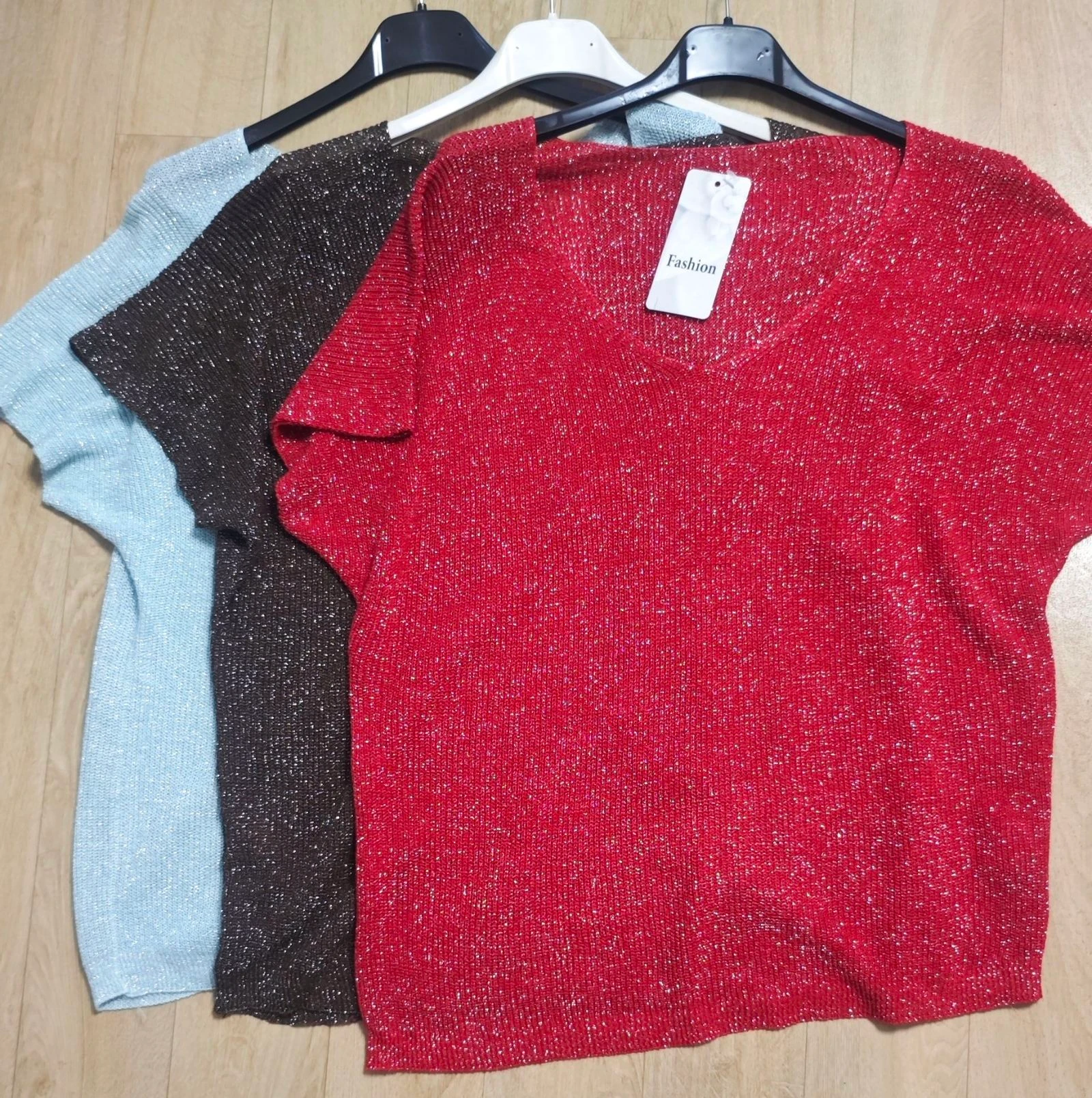Lot of 3 Fine Shimmer Knit Tops (New with Tag – photo 7